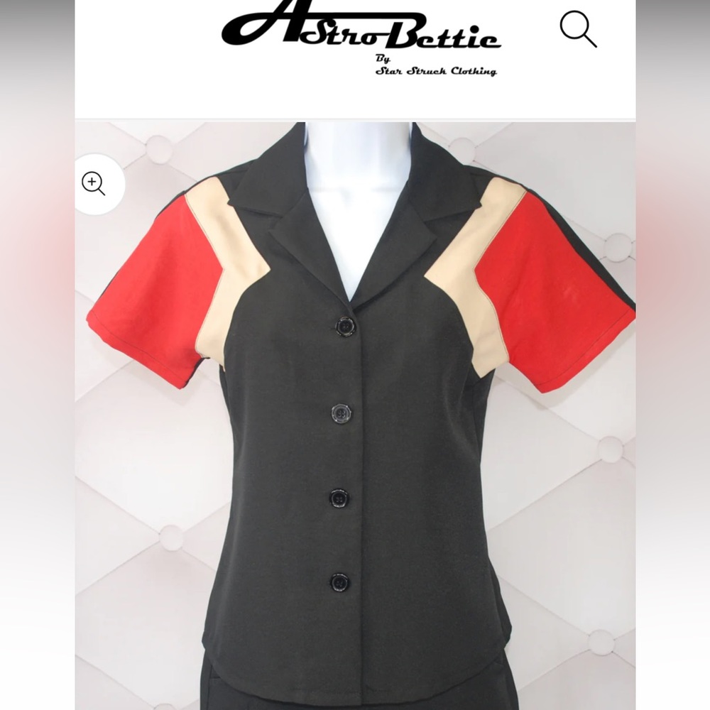 Astro Bettie Tri-Tone Blouse XL